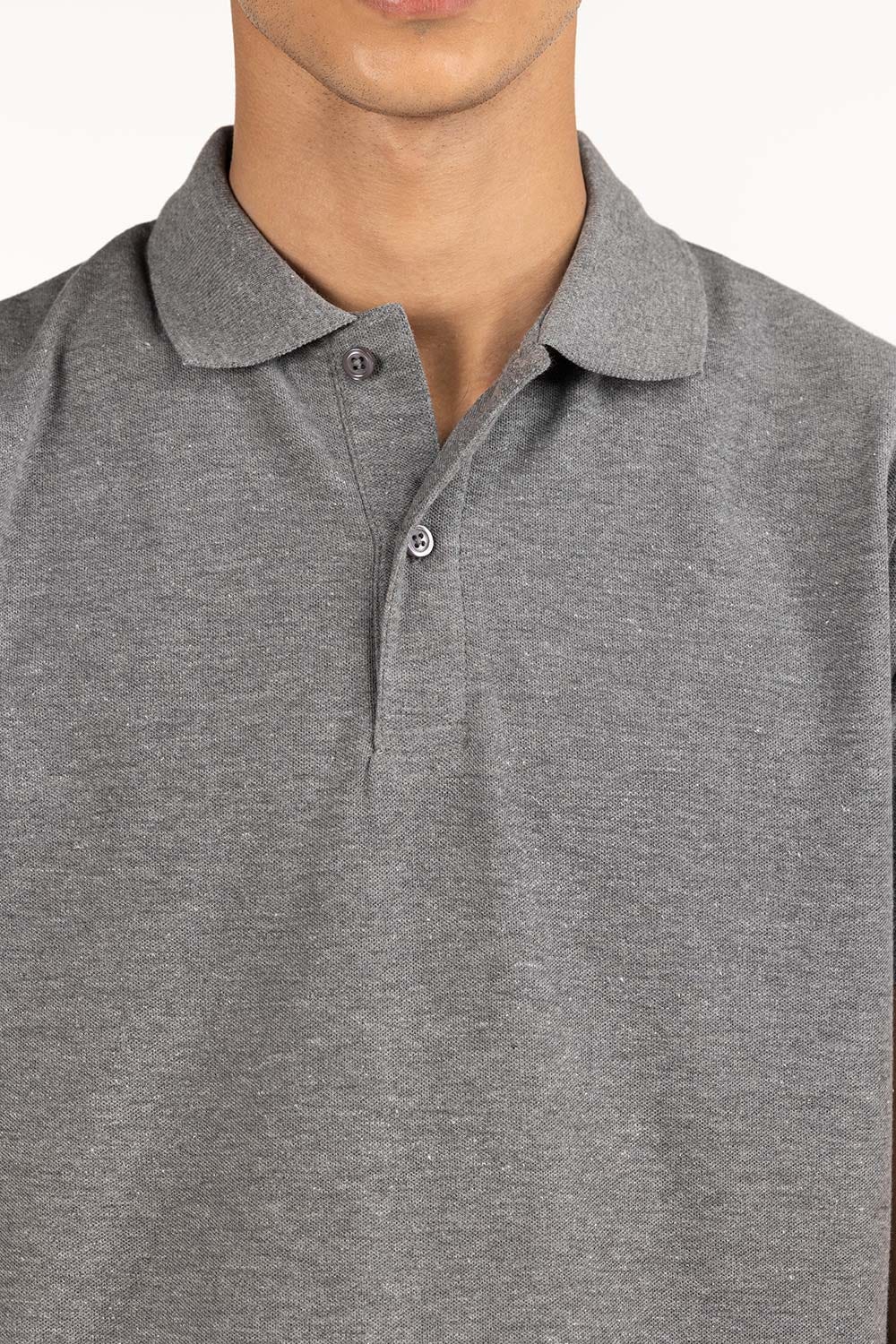 Grey Basic Polo PS-SIGPK23-246