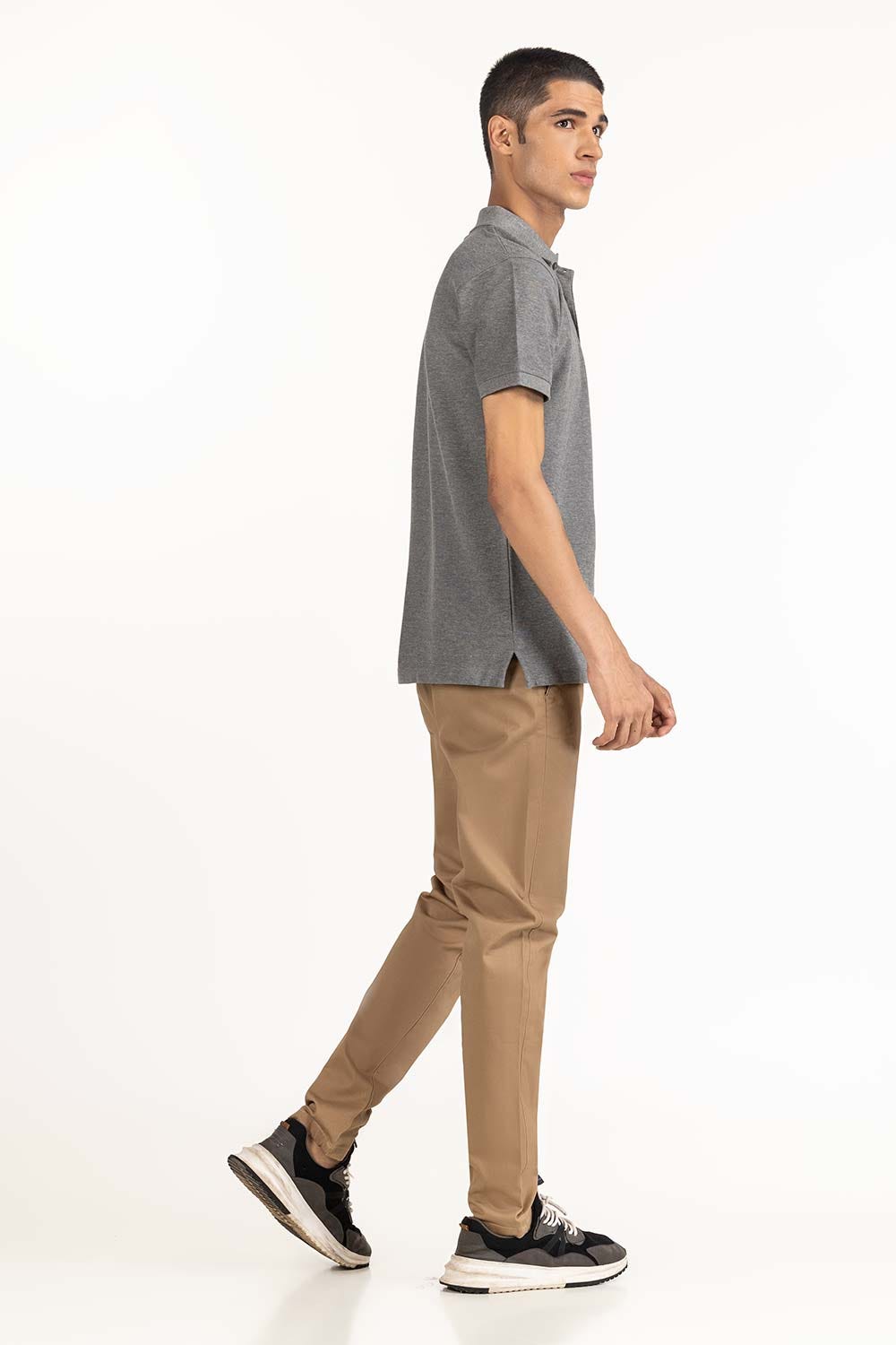 Grey Basic Polo PS-SIGPK23-246