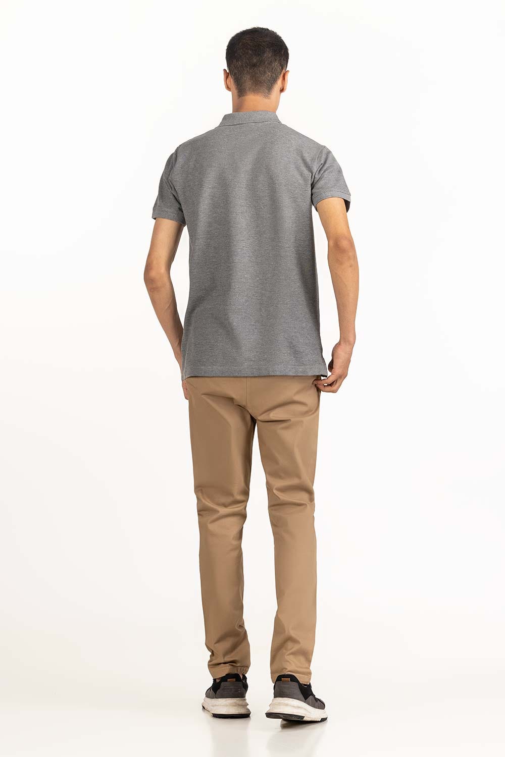 Grey Basic Polo PS-SIGPK23-246