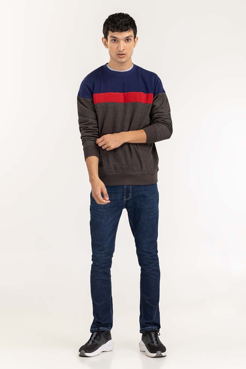 Grey Basic Sweat Shirt SWS-F22-020