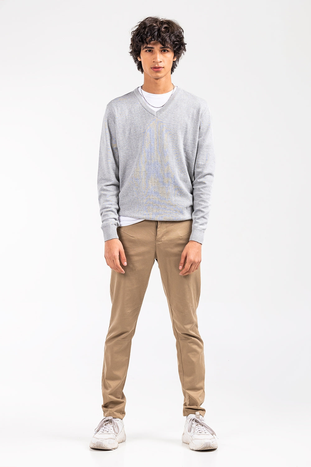 Grey Basic Sweater FS-SWT-D35-02