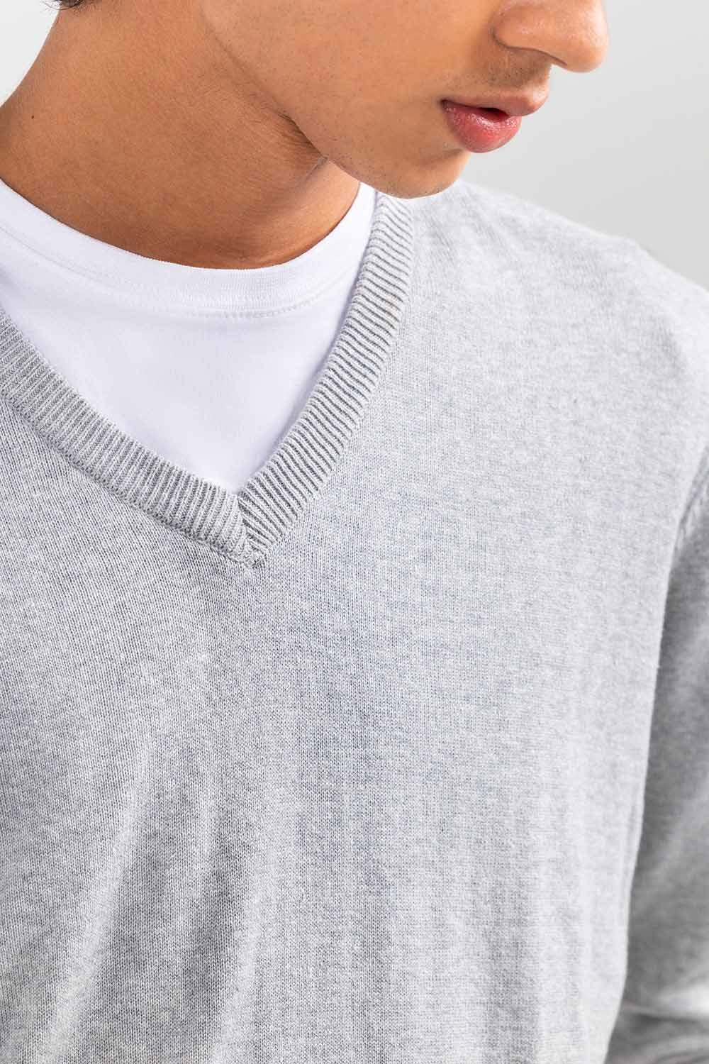 Grey Basic Sweater FS-SWT-D35-02