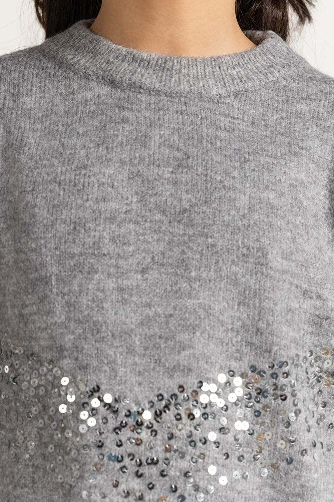 Grey Basic Sweater JG-SWT-WS23-013