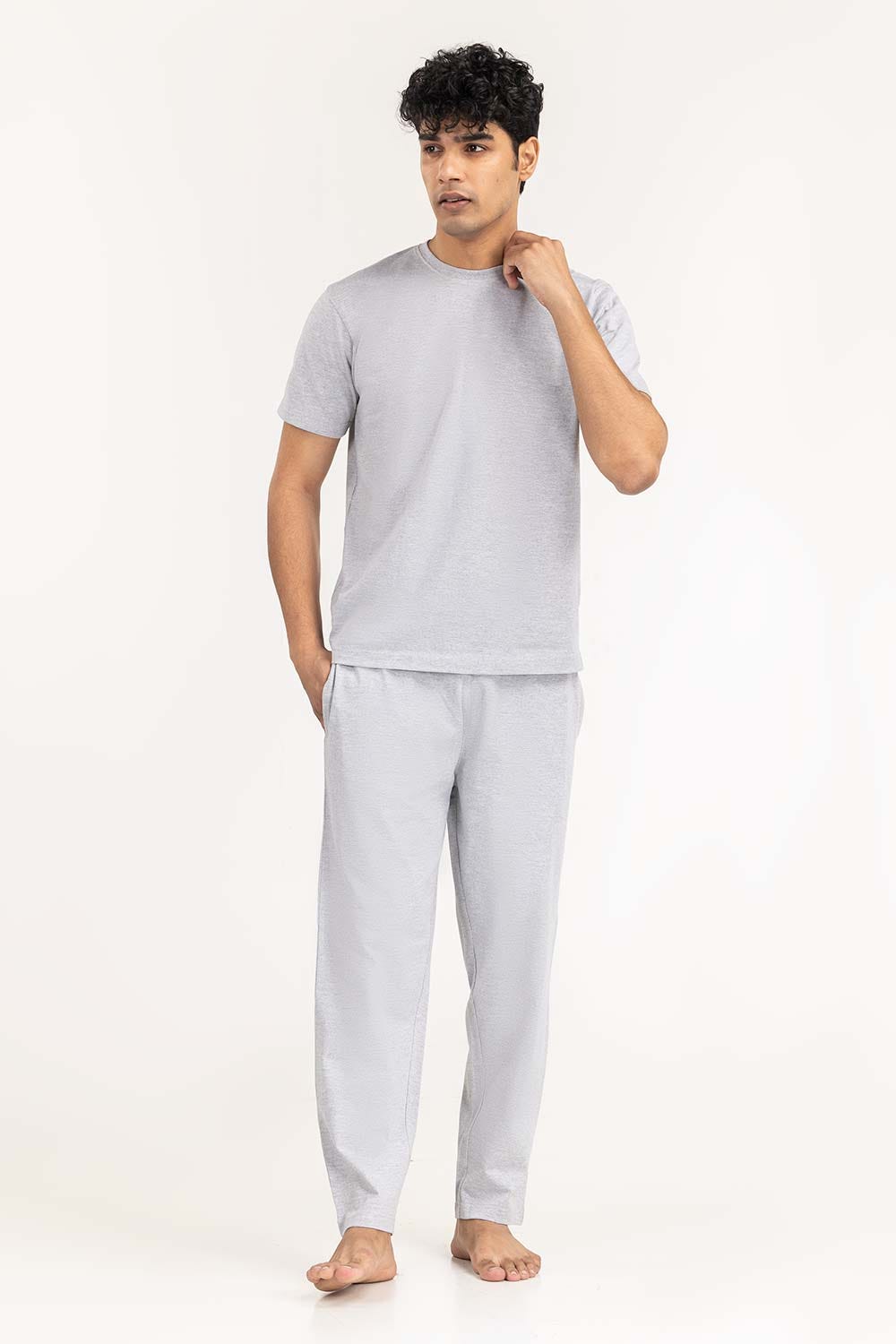 Grey Basic Tee LW-TS22-010