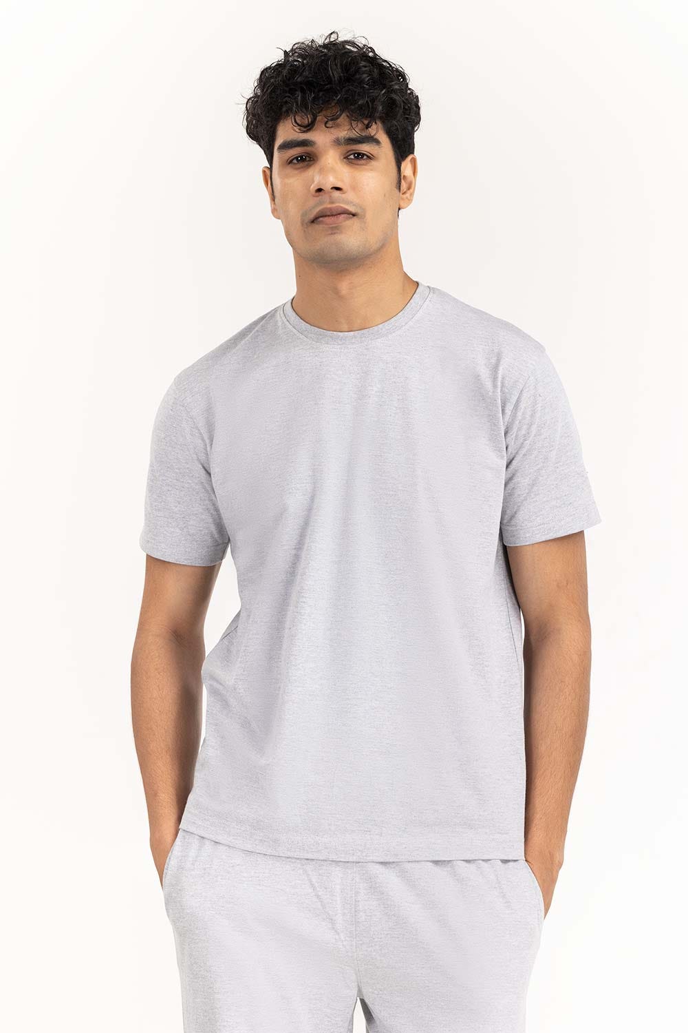 Grey Basic Tee LW-TS22-010