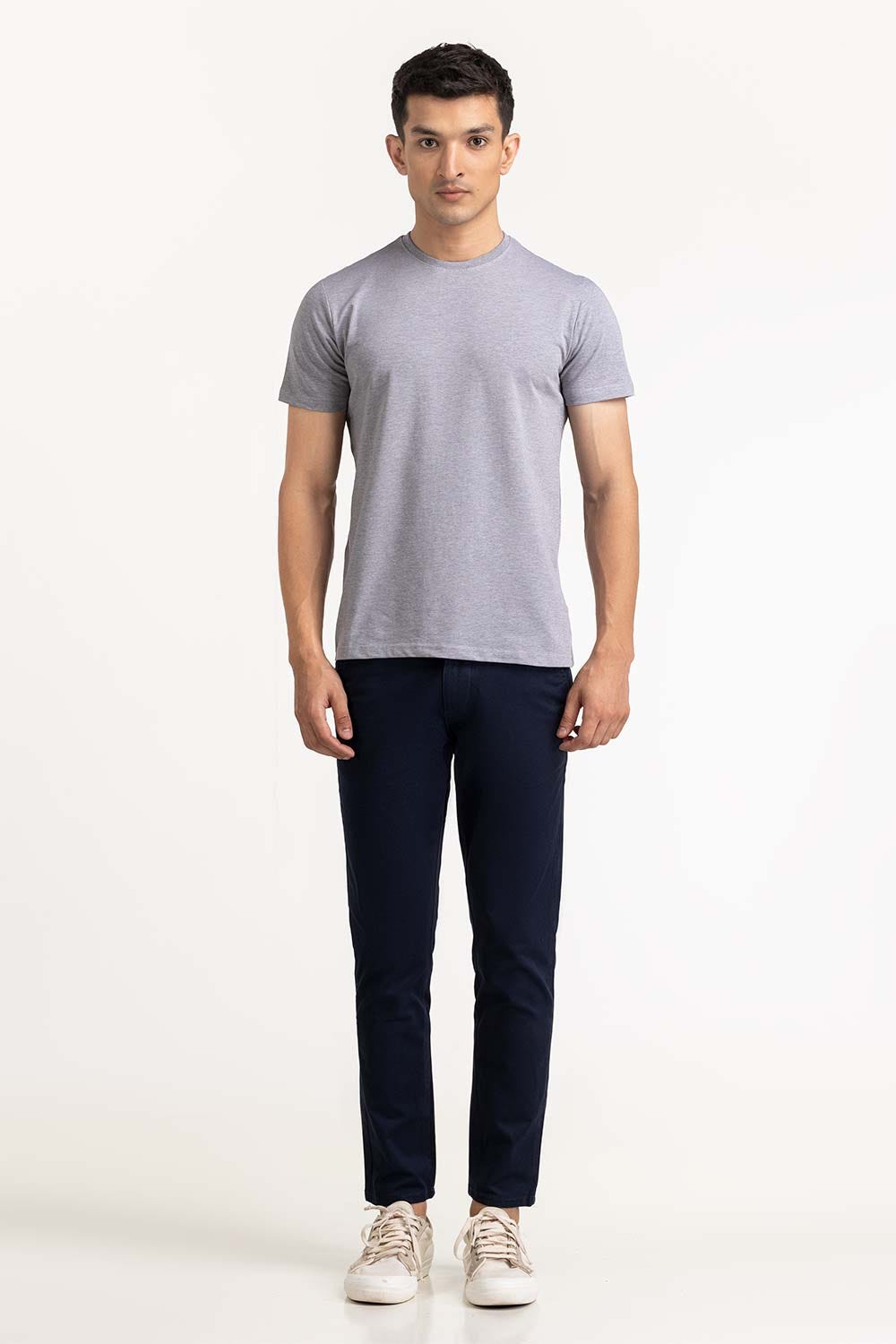 Grey Basic Tee TS-CNSJ23-204