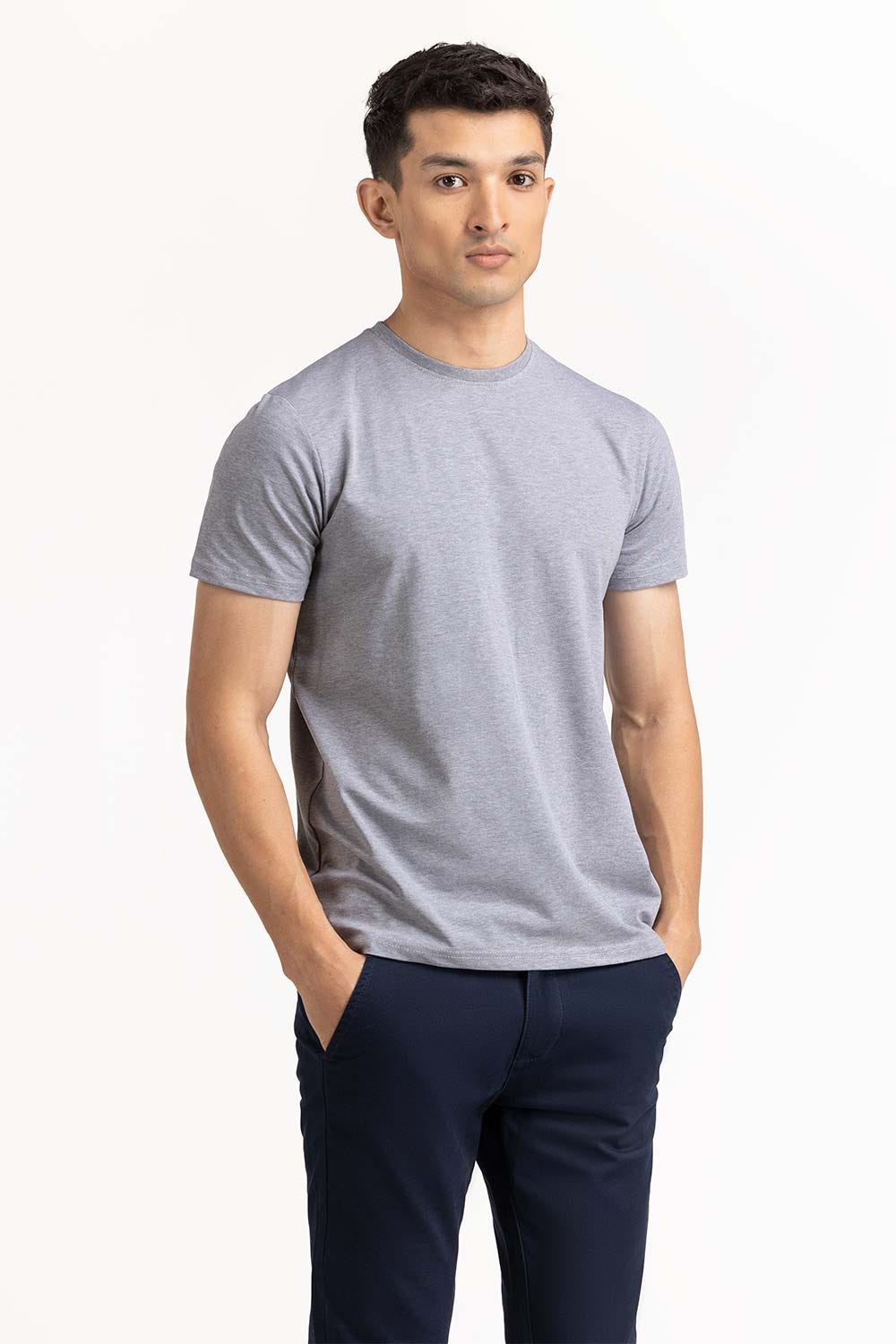 Grey Basic Tee TS-CNSJ23-204