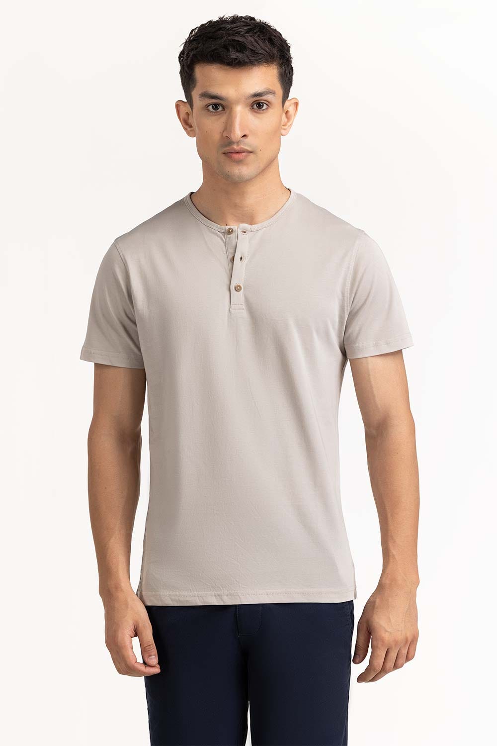 Grey Basic Tee TS-HLSJ23-070