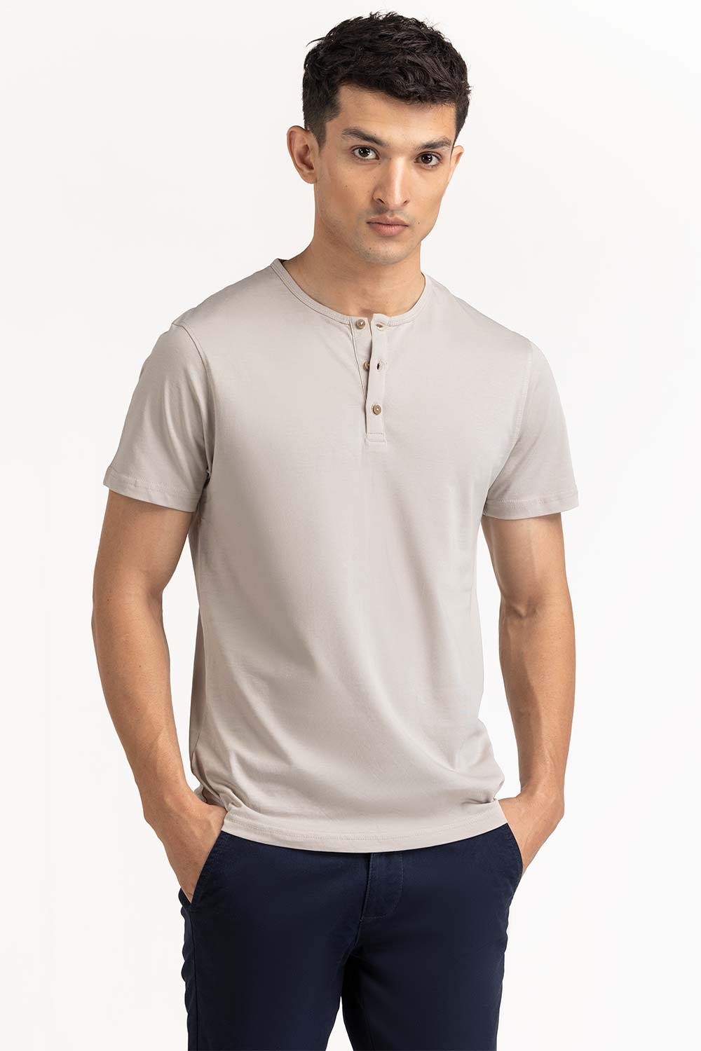Grey Basic Tee TS-HLSJ23-070