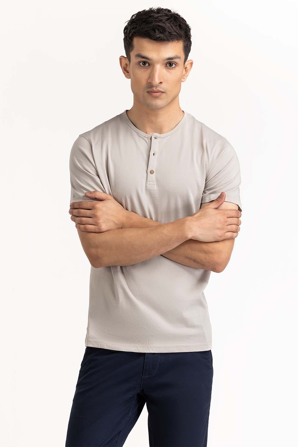 Grey Basic Tee TS-HLSJ23-070