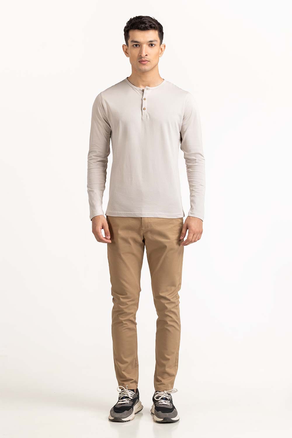 Grey Basic Tee TS-HLSJ23-074