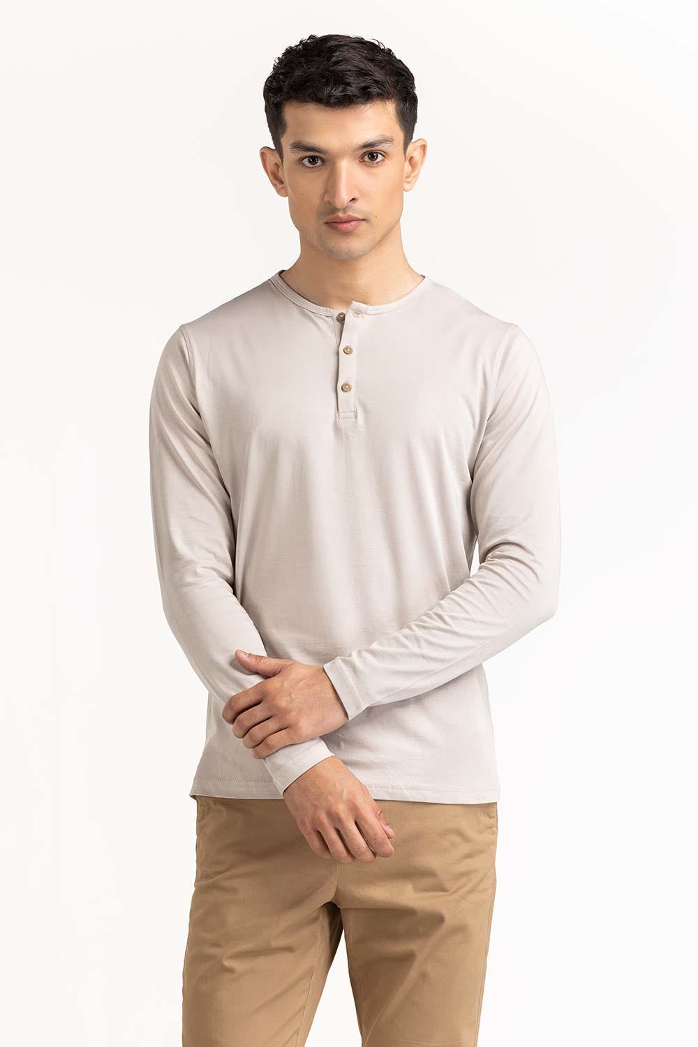Grey Basic Tee TS-HLSJ23-074
