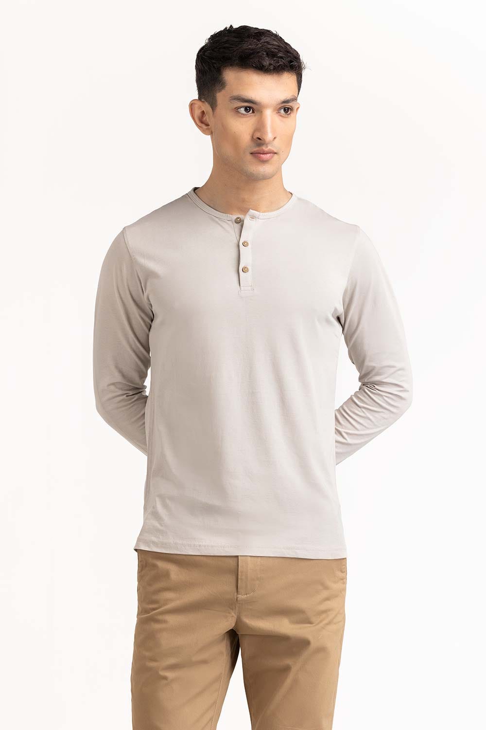 Grey Basic Tee TS-HLSJ23-074