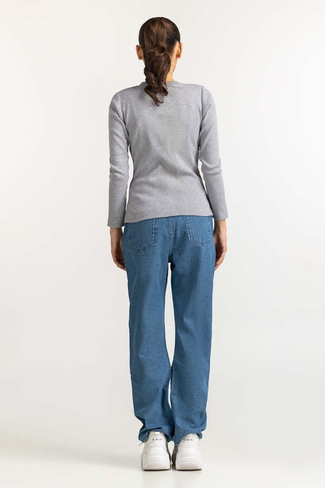 Grey Basic Top WM-KTP-WS23-220G