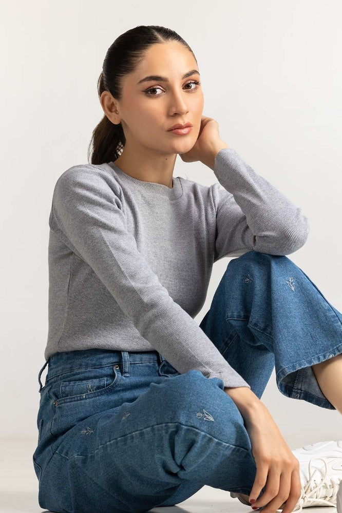 Grey Basic Top WM-KTP-WS23-220G