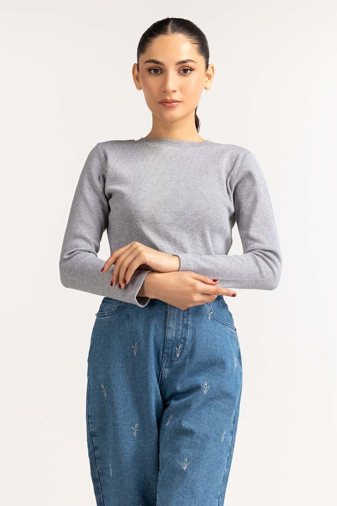 Grey Basic Top WM-KTP-WS23-220G