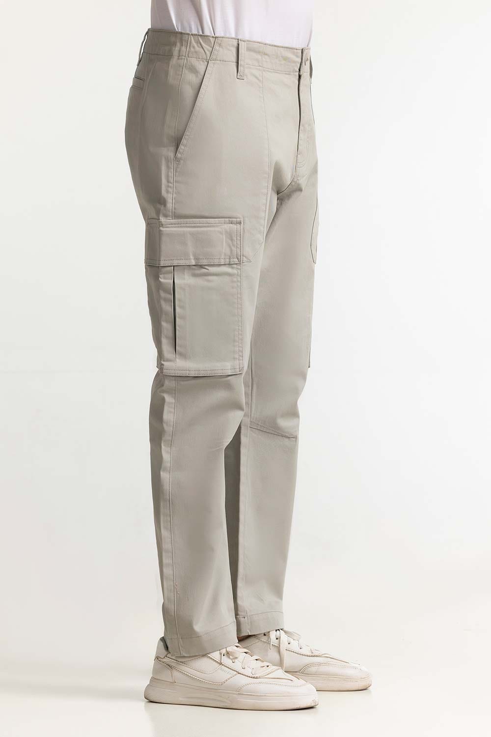 Grey Basic Trouser MNTRCSS24001-A