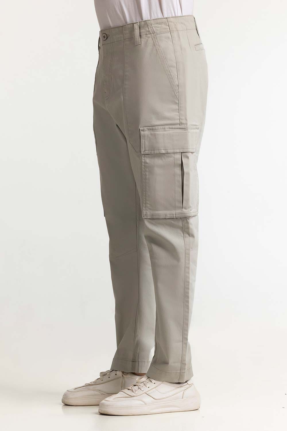 Grey Basic Trouser MNTRCSS24001-A