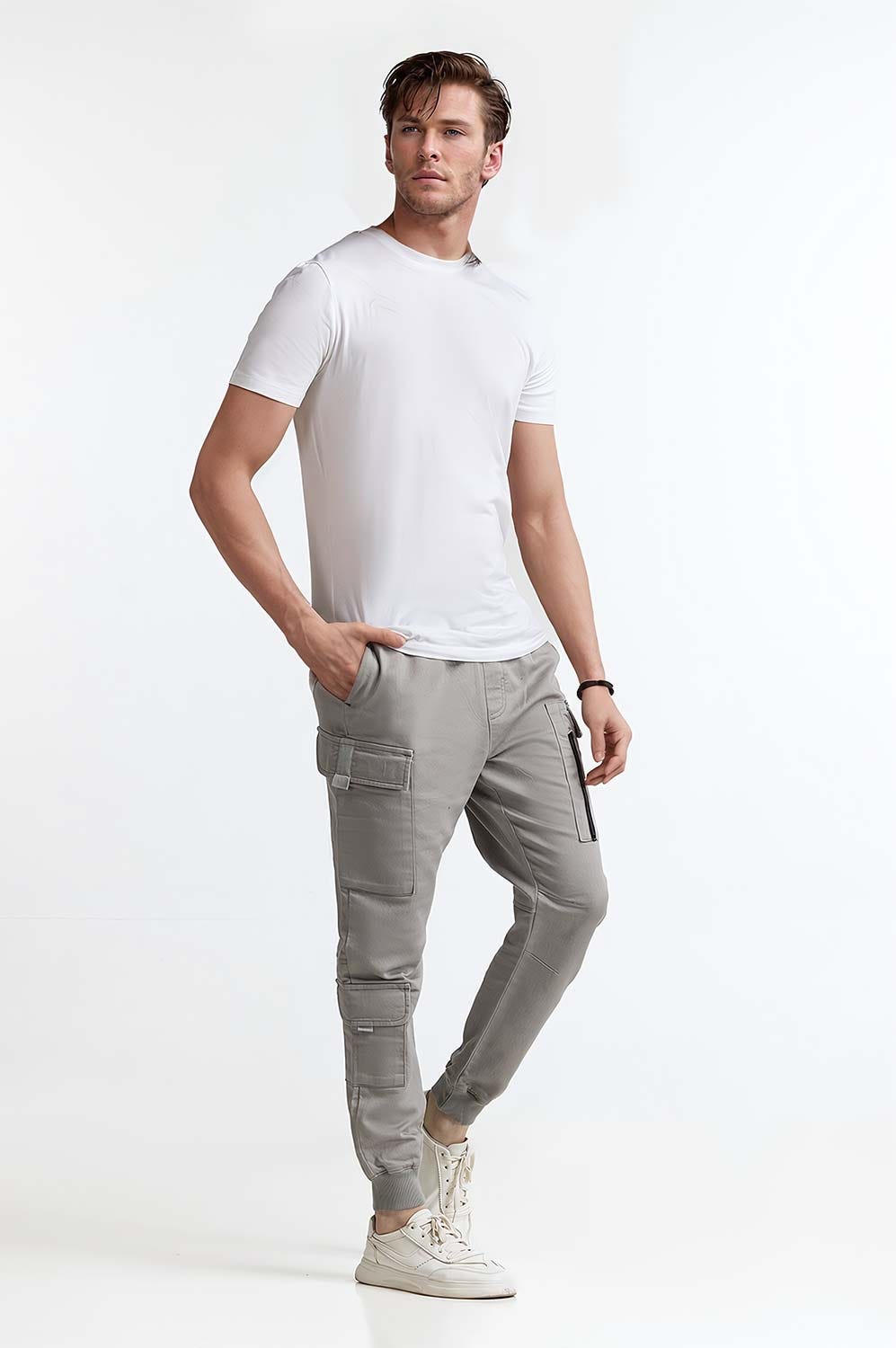 Grey Basic Trouser MNTRCSS24003-B