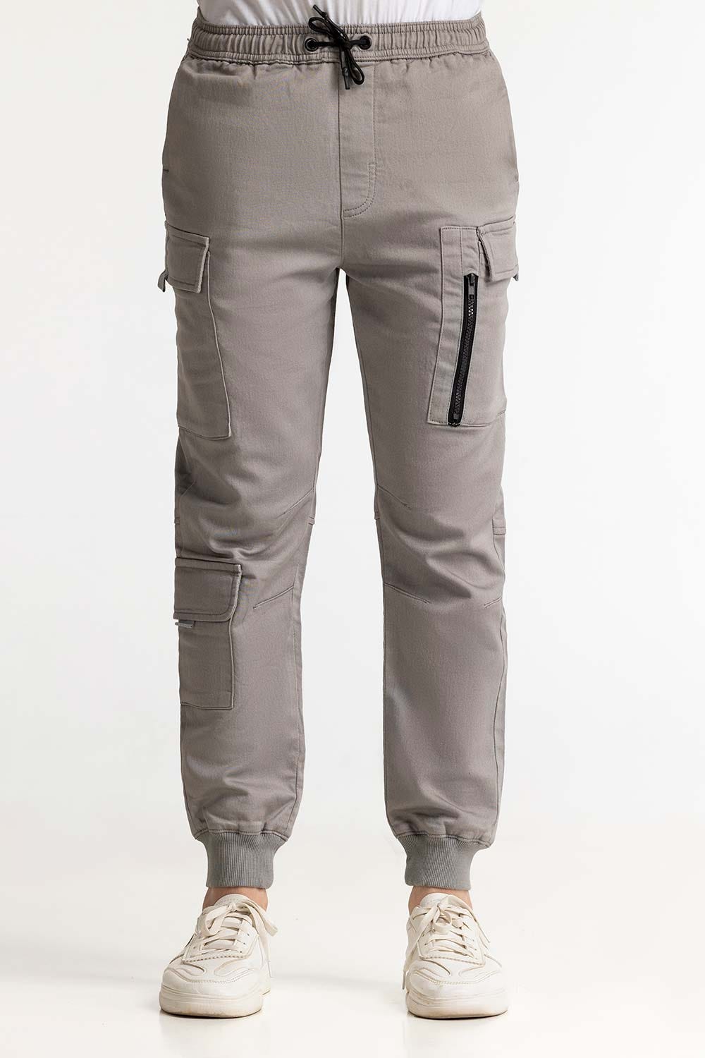 Grey Basic Trouser MNTRCSS24003-B