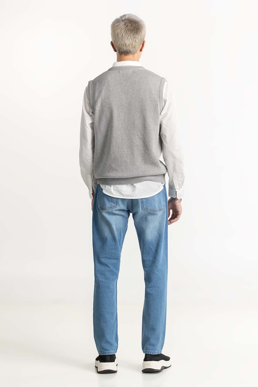 Grey Basic Vest 224-111-074