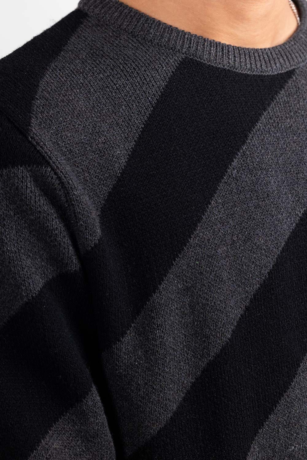 Grey Black Fashion Sweater FS-SWT-FD-399-01