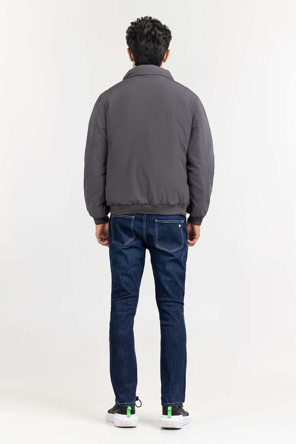 Grey Bomber Jacket JKT-WOV22-029