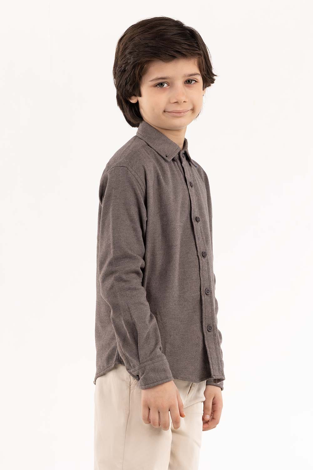 Junior Boy Grey Casual Shirt 224 -317-022
