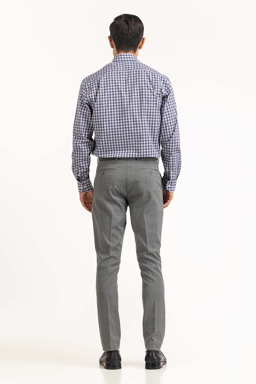 Grey Checkered Yarn Dyed Formal Shirt FS-YD23-001