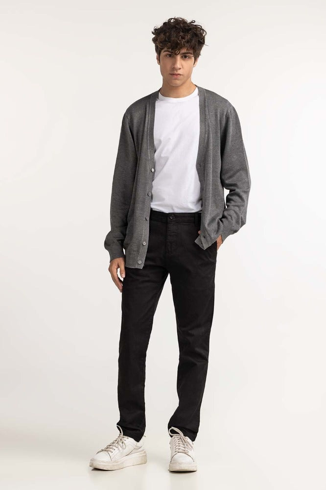 Grey Fashion Cardigan MN-SWT-WS23-185B