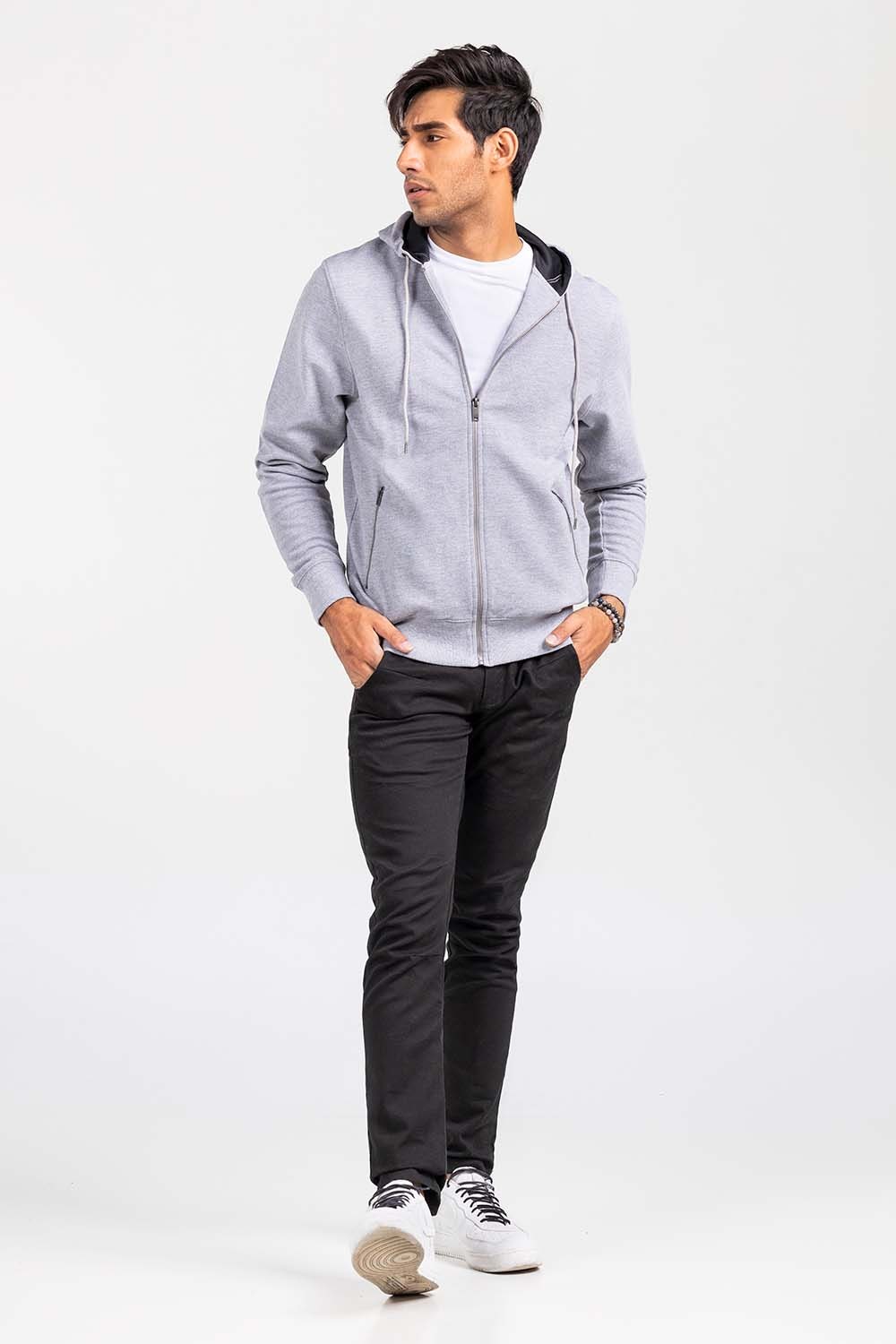Grey Fashion  Hoodie JKT-HZJ-D50-03