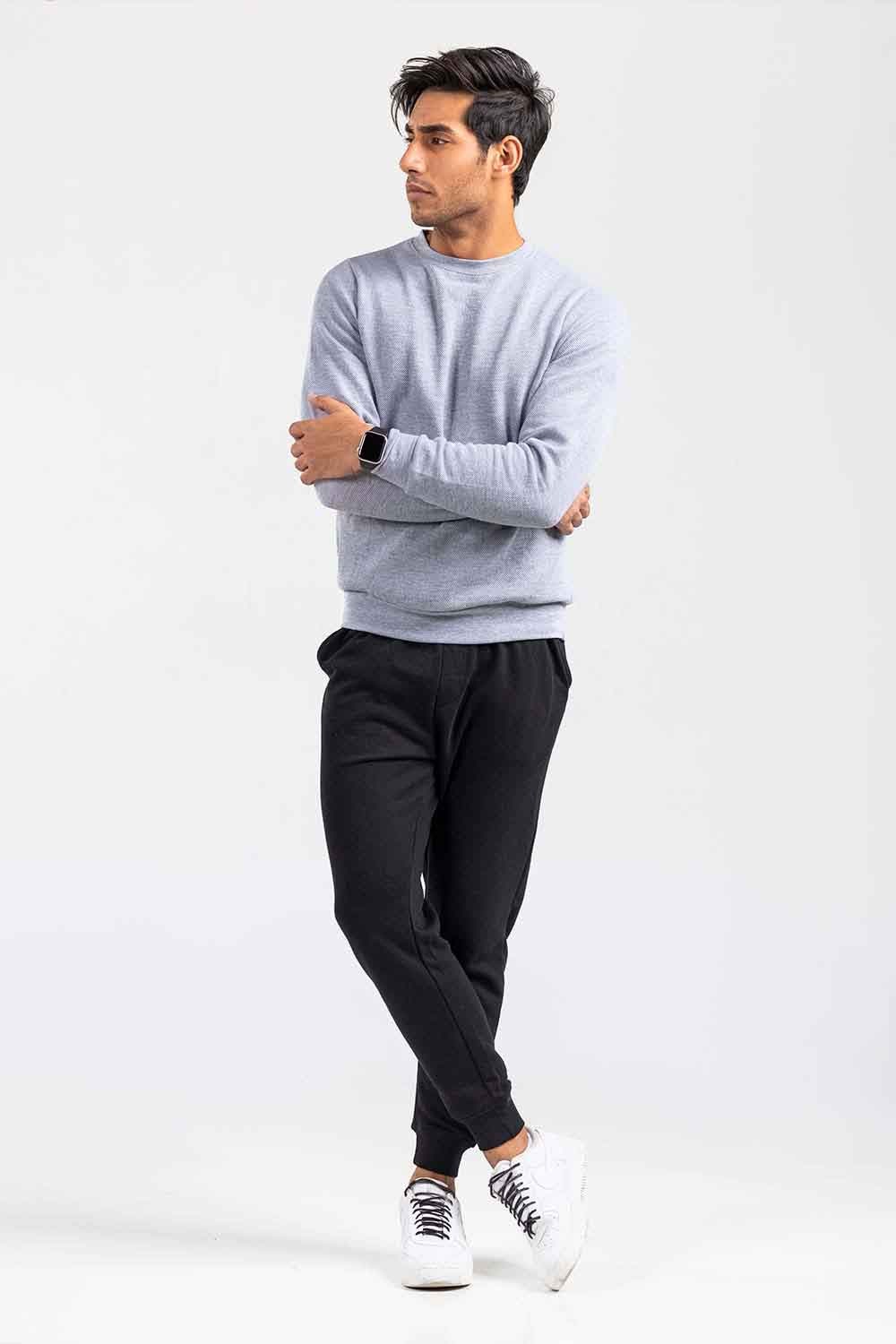 Grey Fashion Sweatshirt JKT-MSS-D28-01