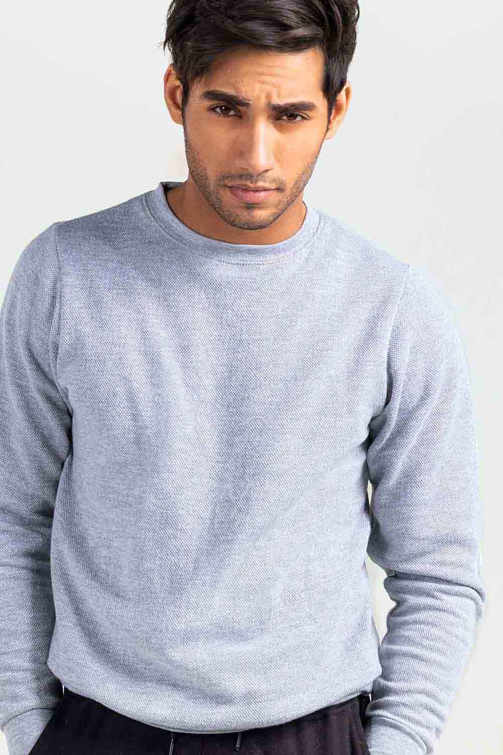 Grey Fashion Sweatshirt JKT-MSS-D28-01