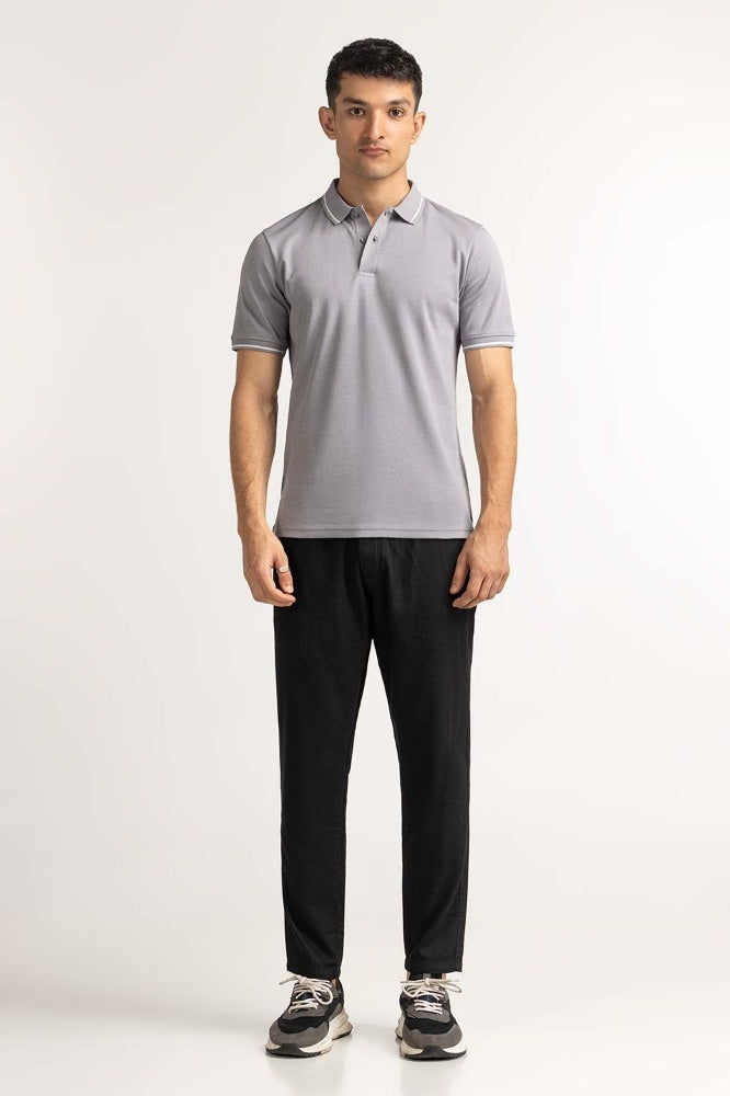 Grey Fashion Polo MN-PS-TP-S24-616