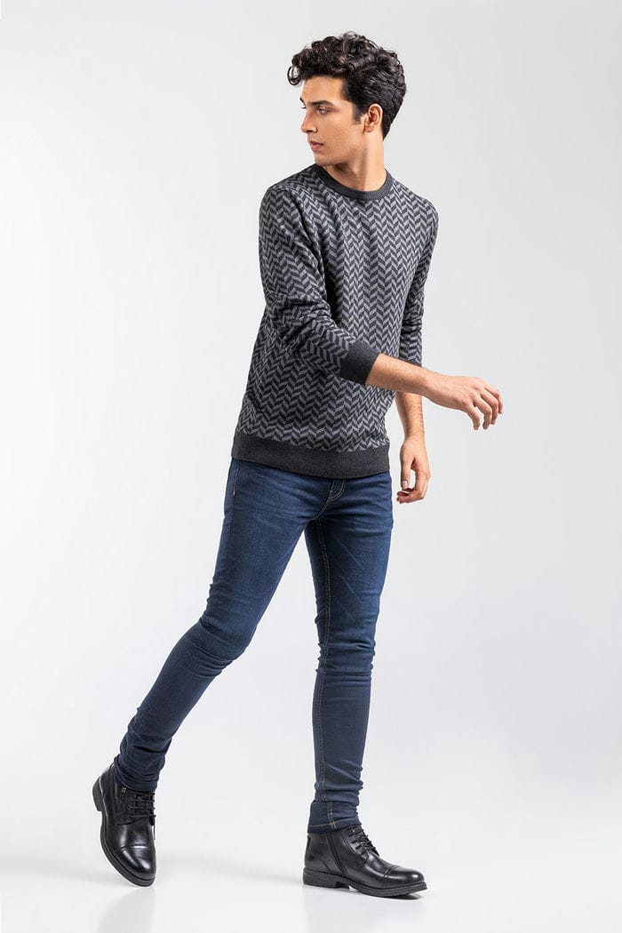 Grey Fashion Sweater FS-SWT-VPN-FD-438-01