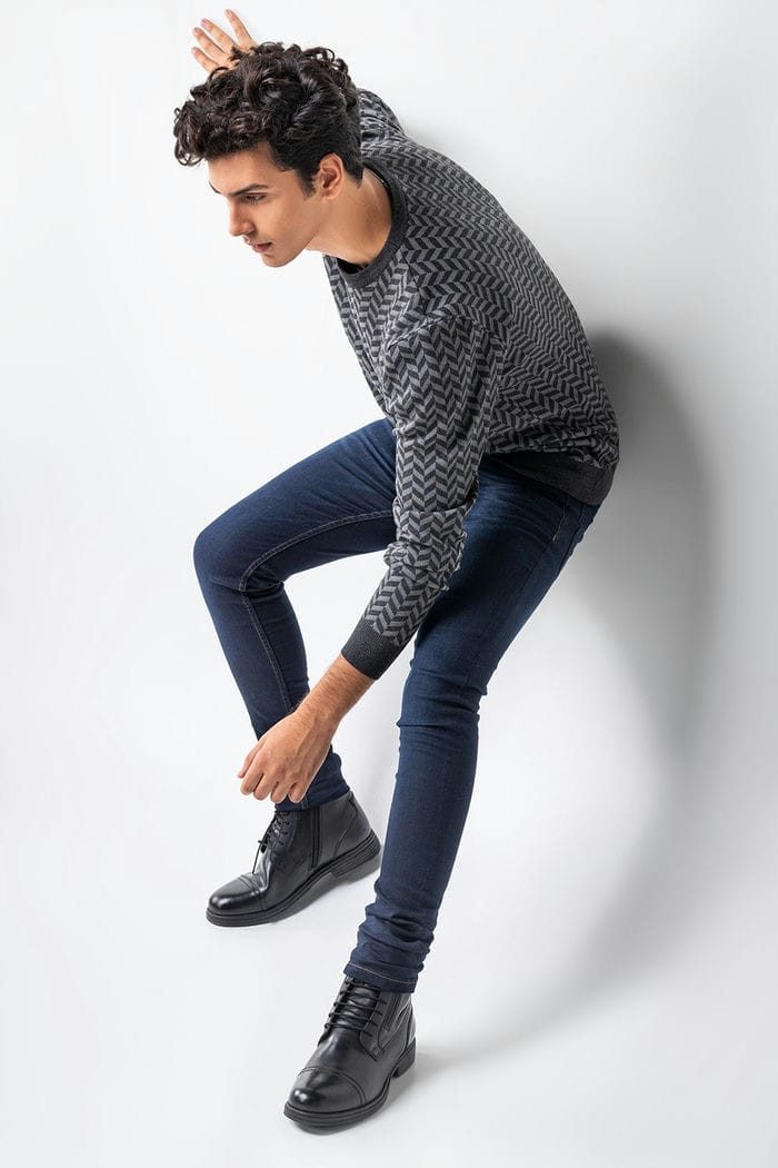 Grey Fashion Sweater FS-SWT-VPN-FD-438-01