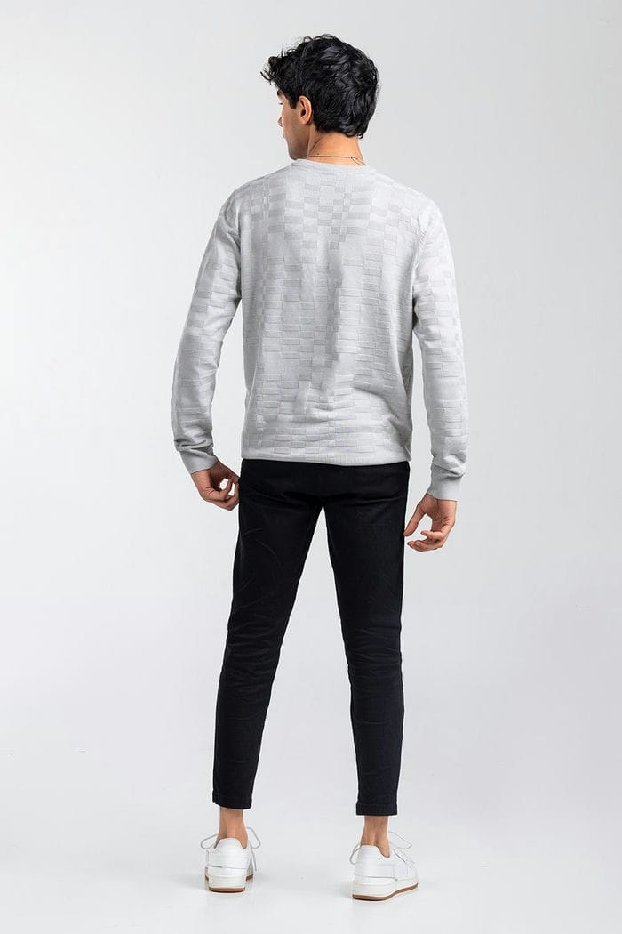 Grey Fashion Sweater FS-SWT-VPN-FD-445-01