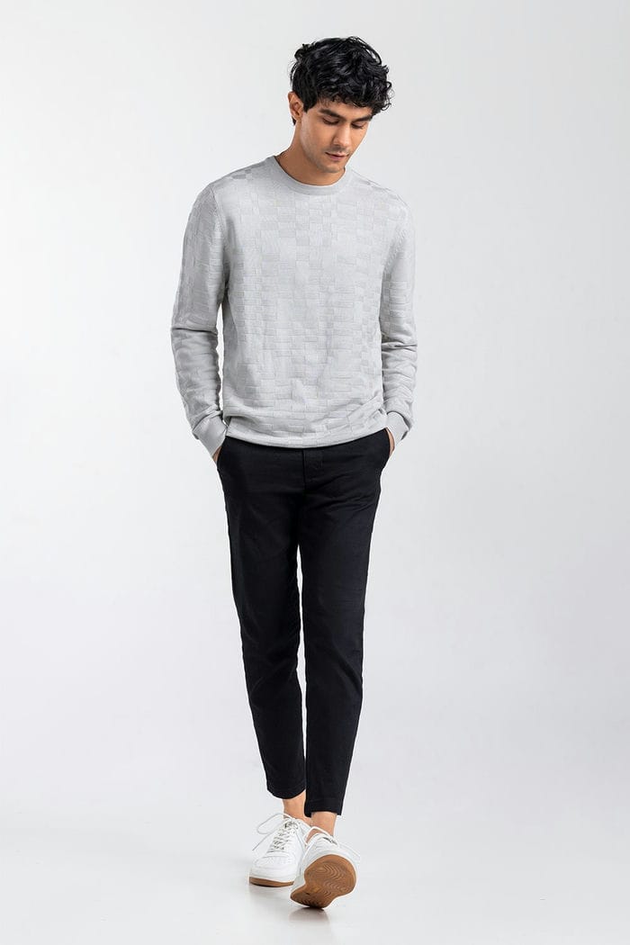 Grey Fashion Sweater FS-SWT-VPN-FD-445-01