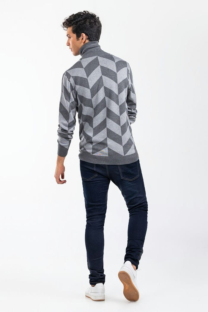 Grey Fashion Sweater FS-SWT-VPN-FD-450-01