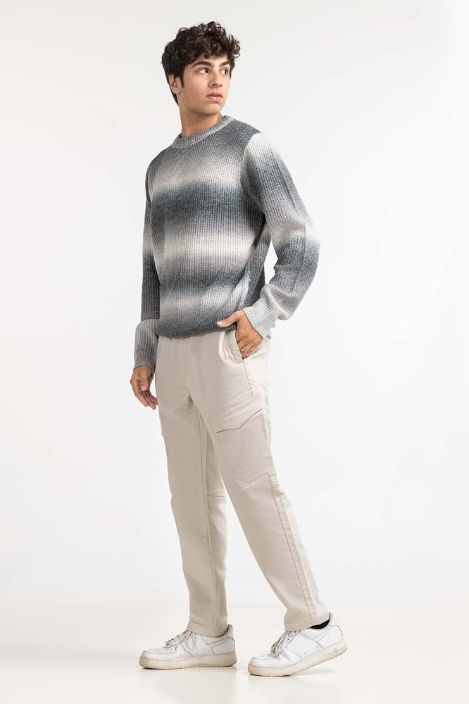 Grey Fashion Sweater MN-SWT-WS23-084
