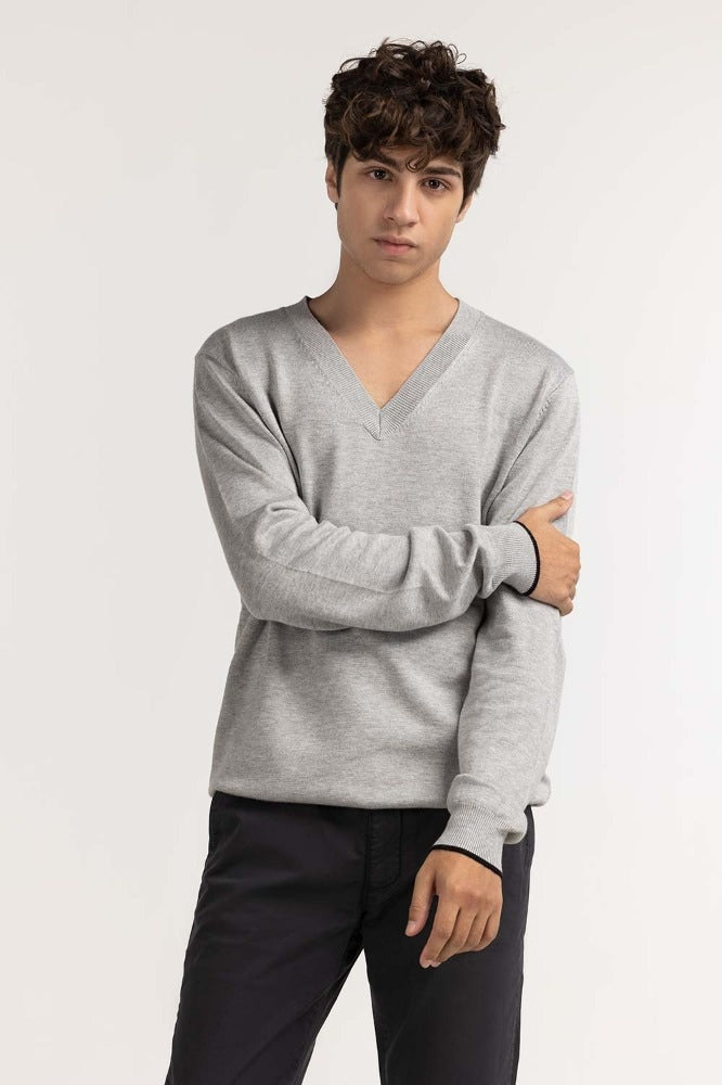 Grey Fashion Sweater MN-SWT-WS23-182B