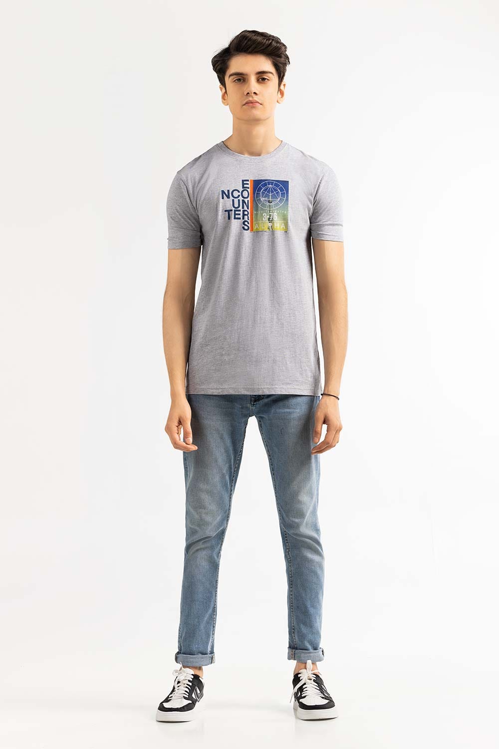 Grey Fashion T-shirt JGP-D277