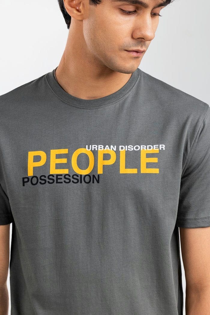 Grey Fashion T-Shirt JGP-URB-D257-01