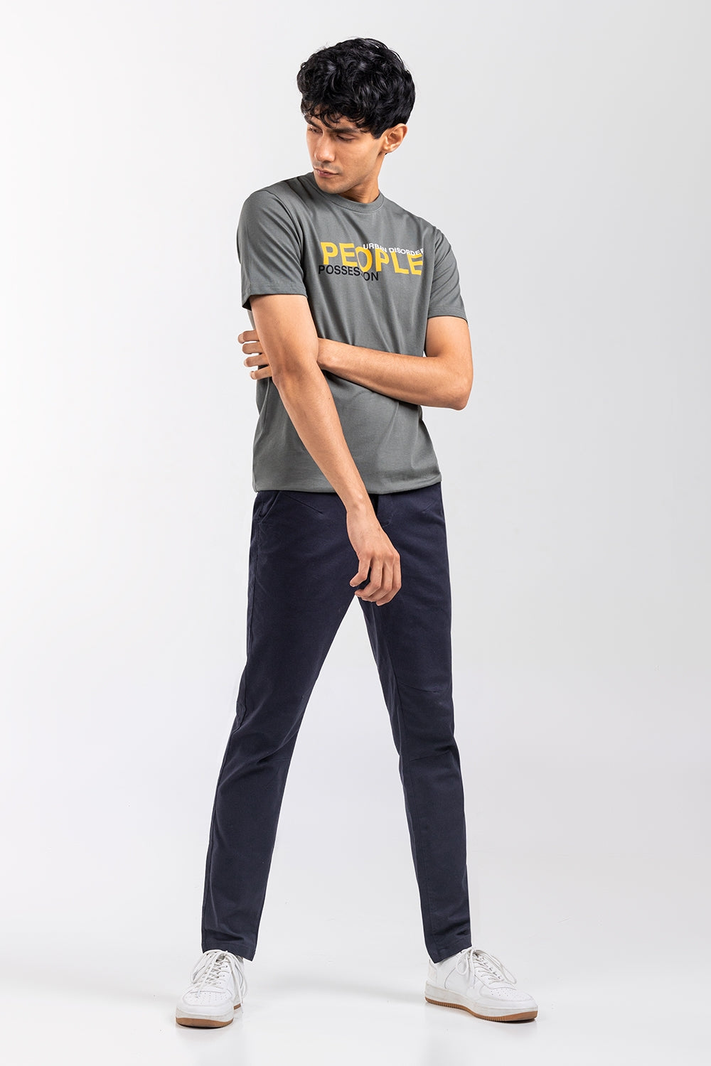 Grey Fashion T-Shirt JGP-URB-D257-01