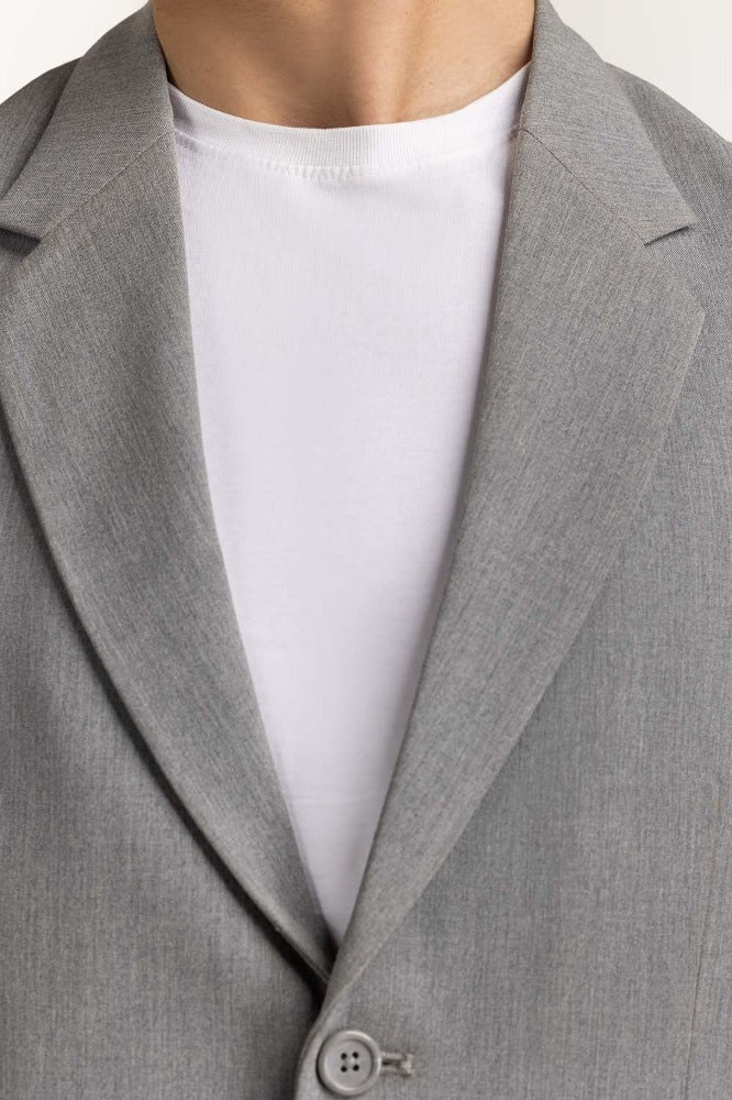 Grey Formal Blazer BLAZER MN-BLZ-WS23-002