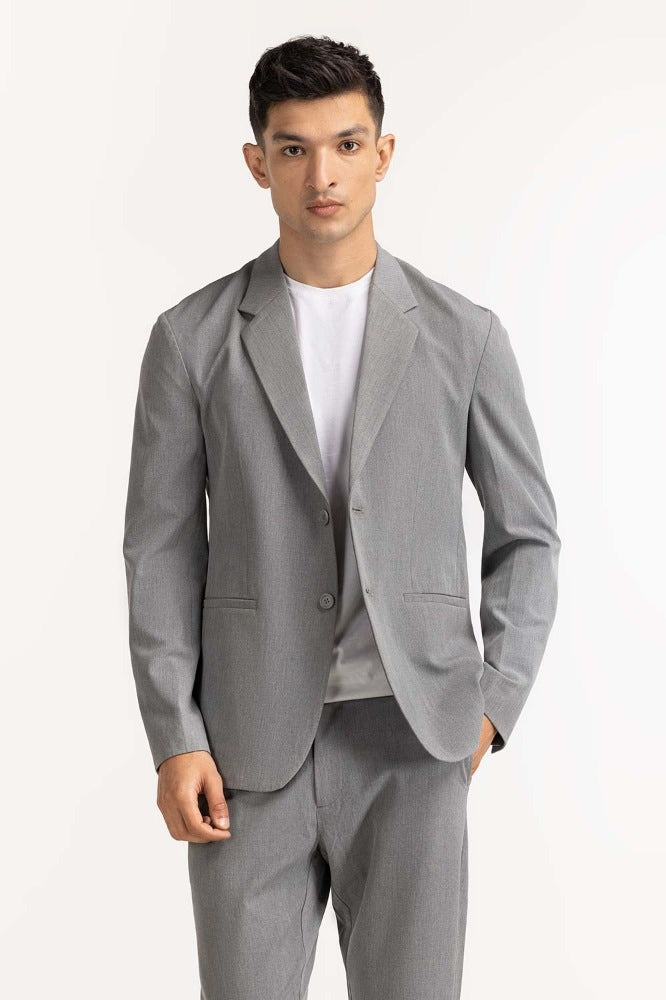 Grey Formal Blazer BLAZER MN-BLZ-WS23-002