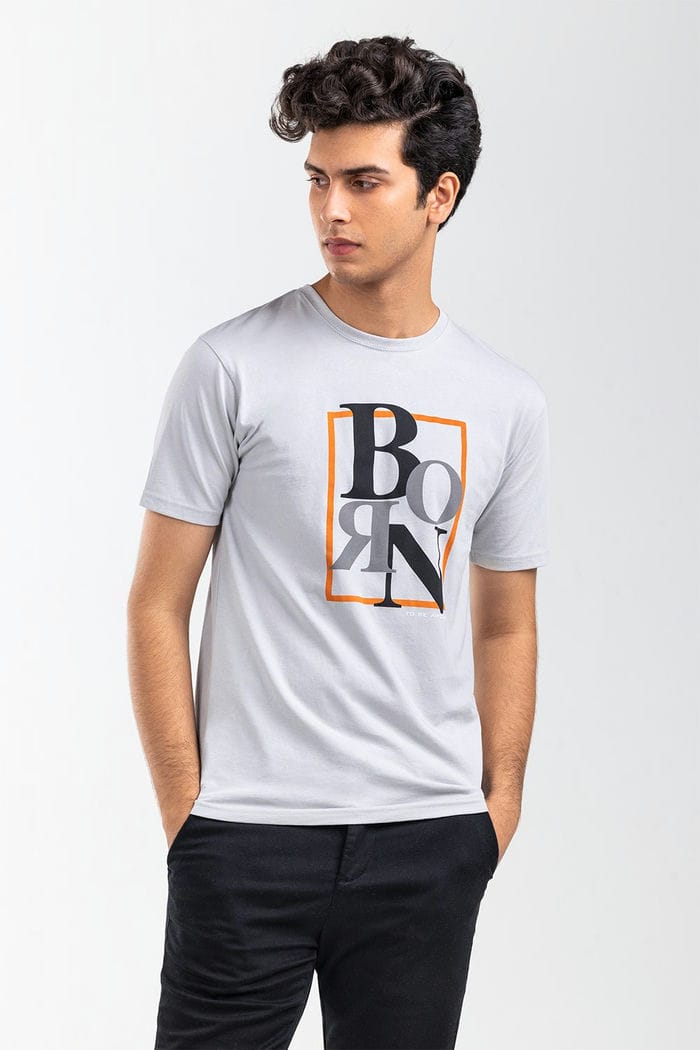 Grey Graphic Tee JGP-URB-D246-02