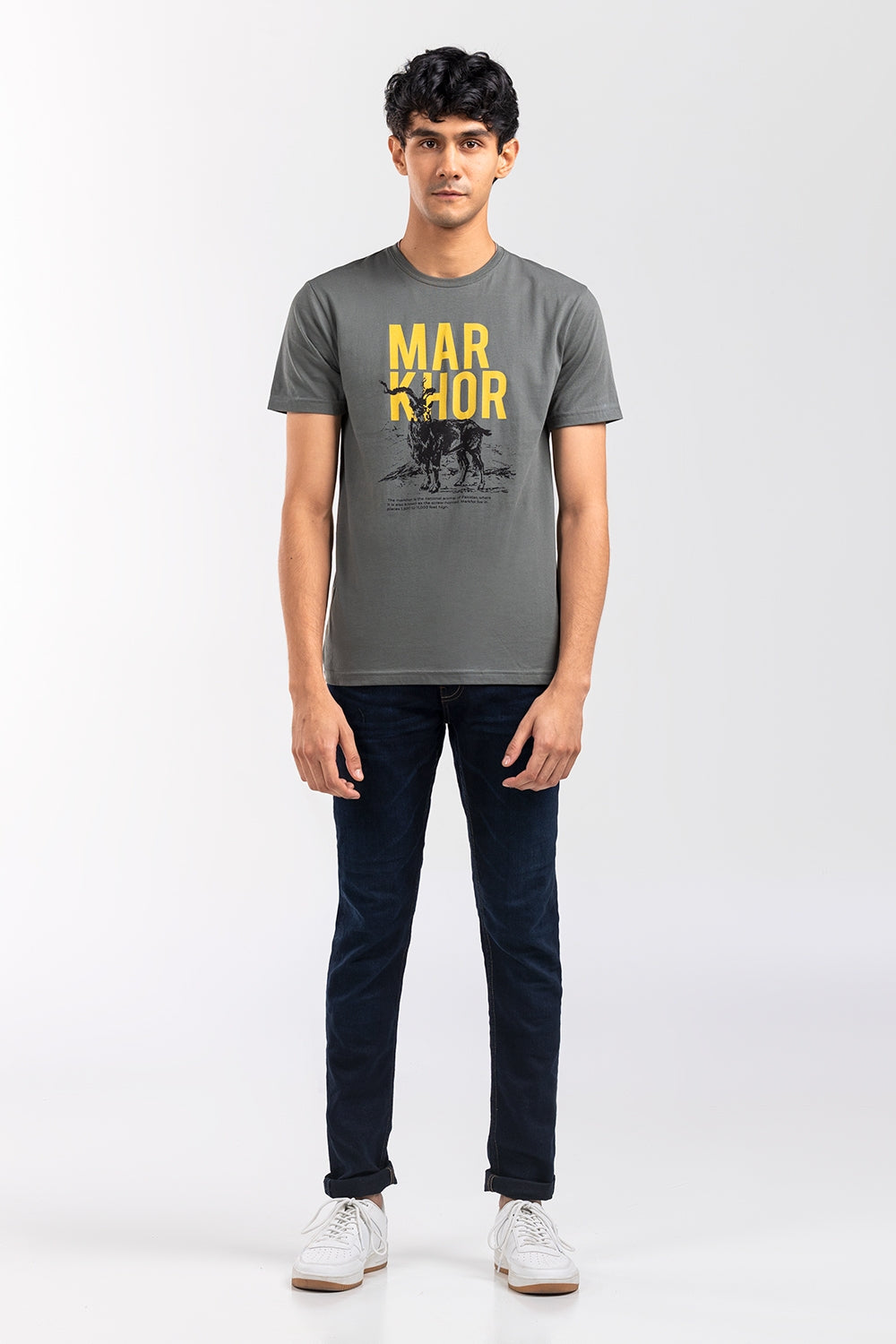 Grey Graphic Tee JGP-URB-D253-01