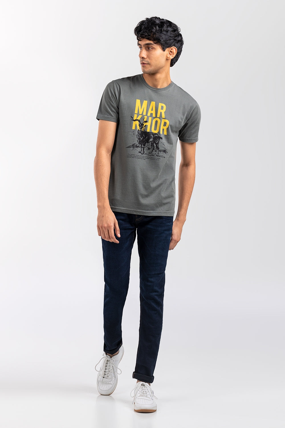 Grey Graphic Tee JGP-URB-D253-01