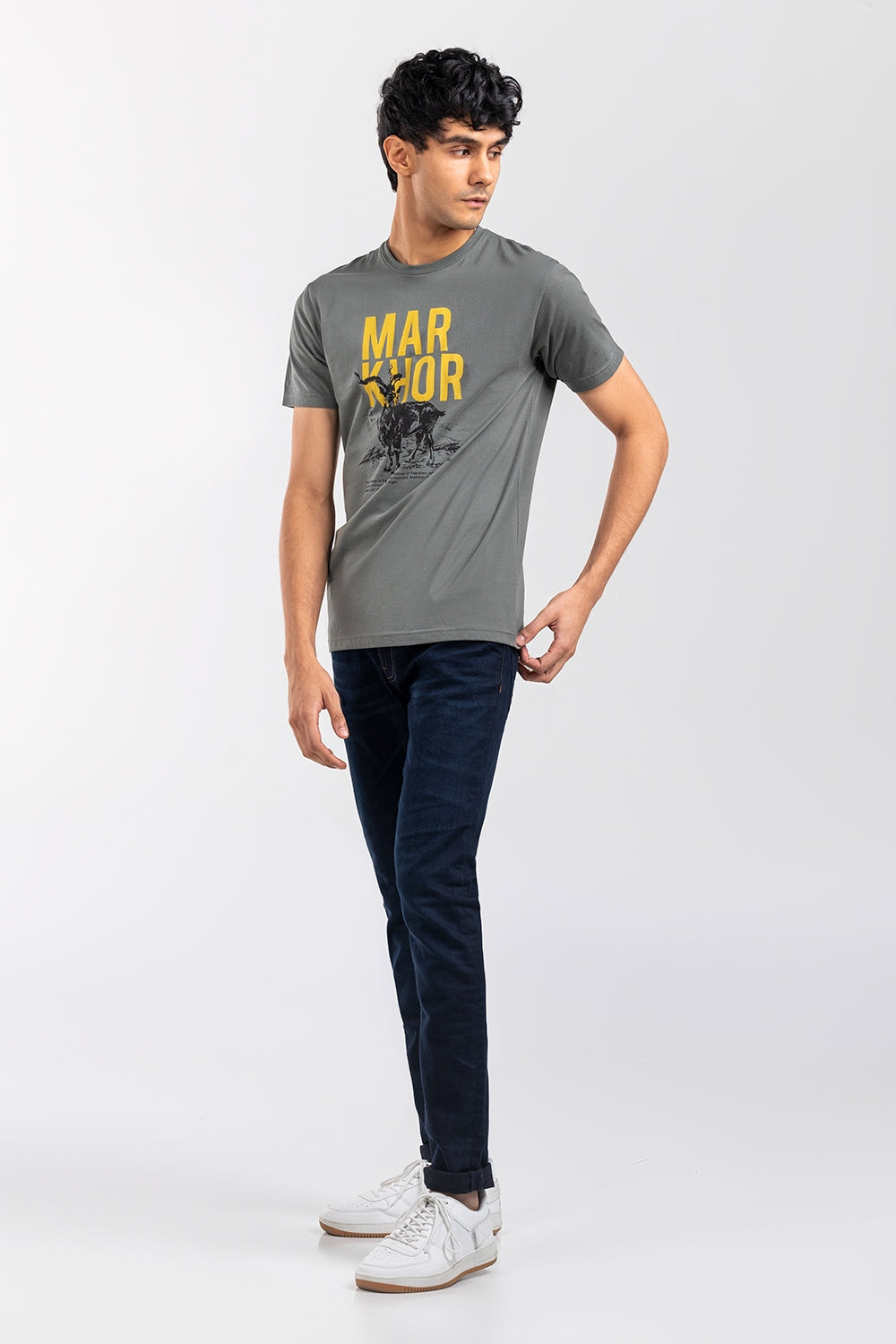 Grey Graphic Tee JGP-URB-D253-01